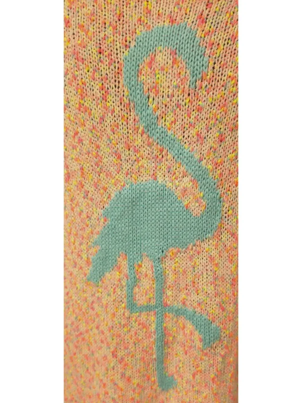 Torrid Womens 2 Pink Marled Flamingo Pullover Tunic Long Colorful Sweater